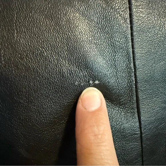 Vintage Margaret Godfrey Black Leather Sleeveless Jacket Vest Size 8 Women - Picture 5 of 10